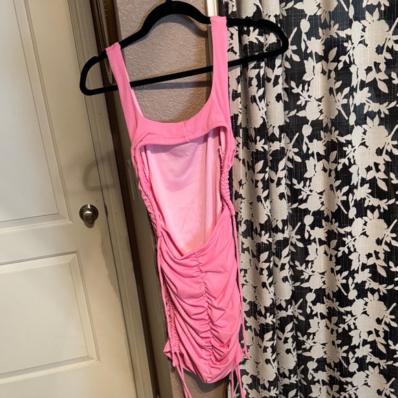 Pink Ruched Mini Dress - Picture 5 of 5